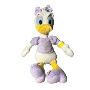 Disney Daisy Duck Stuff Animal Toy Doll Beanbag 10”